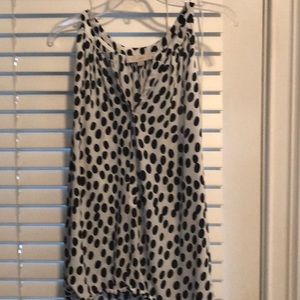 Loft Black and white tank